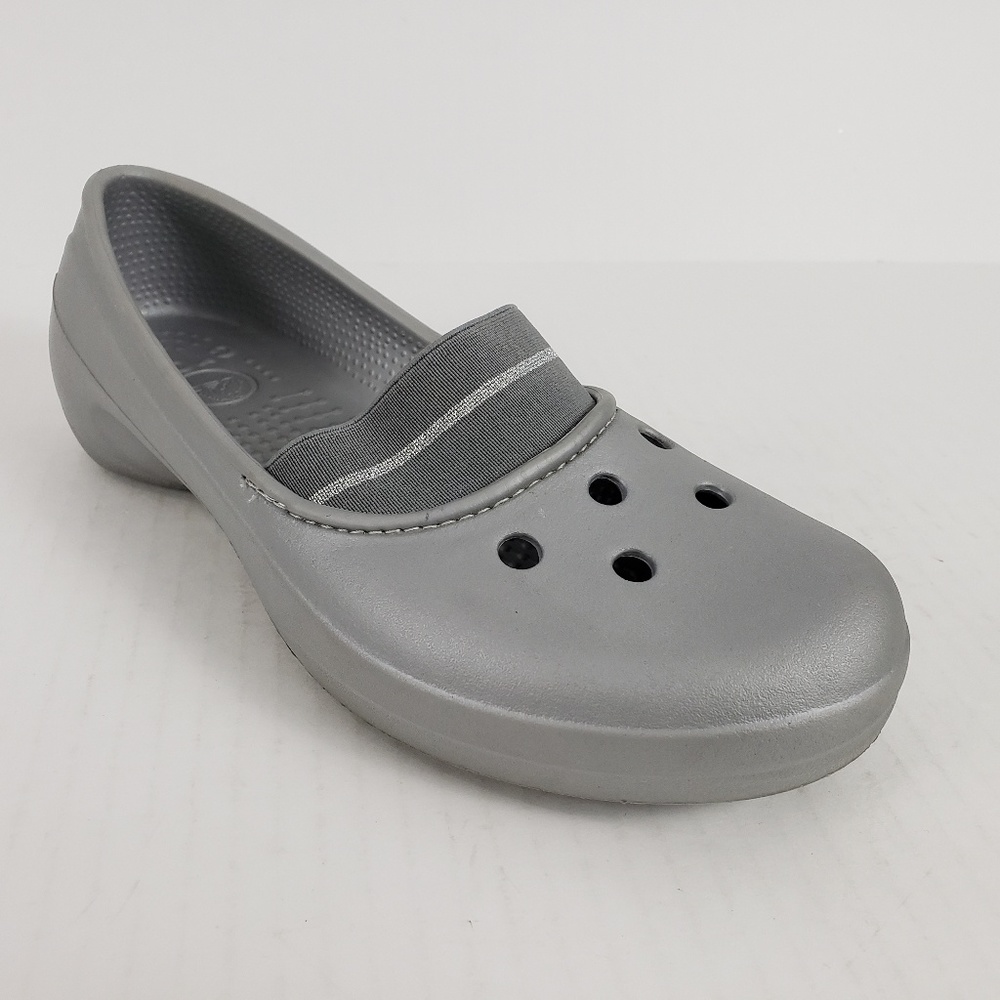 Crocs Shoes Flat Loafer Slip On Gray